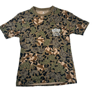 Converse Camouflage Pocket T-Shirt Mens XSmall Green Brown Short Sleeve Crewneck